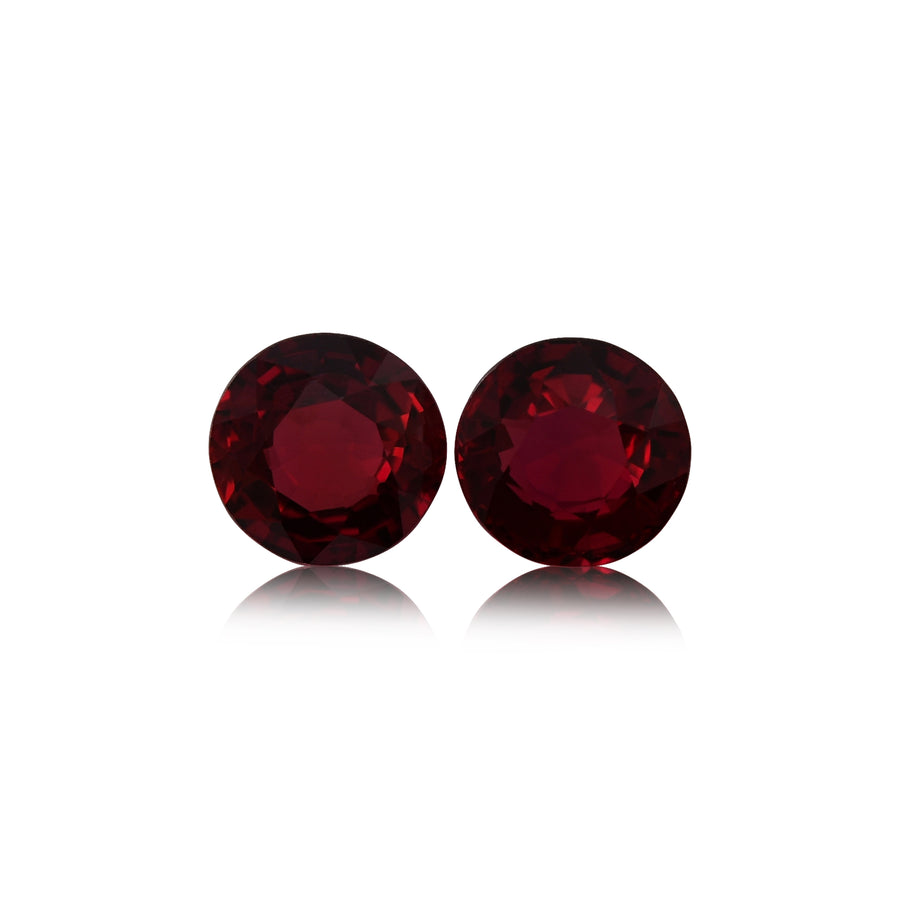 1.17 Carat Red MOZAMBIQUE Round Rubies