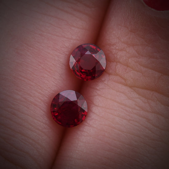 1.07 Carat Red MOZAMBICAN Round Ruby