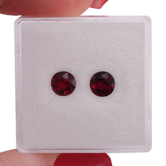 1,32 Karat roter, runder MOZAMBIKANISCHER Rubin