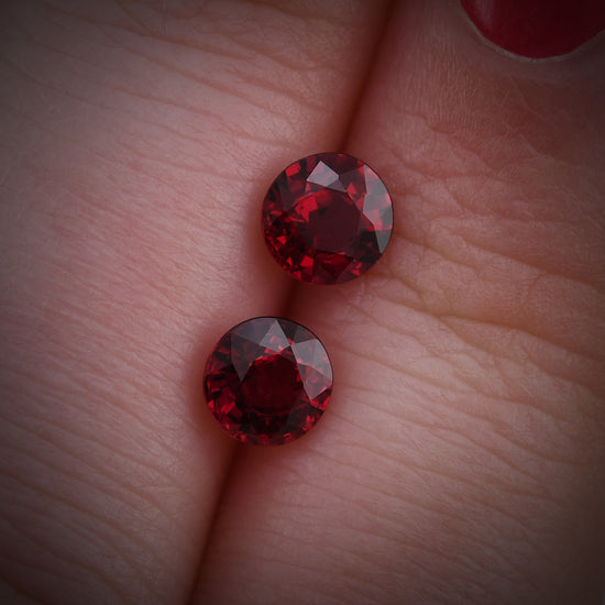 1,32 Karat roter, runder MOZAMBIKANISCHER Rubin