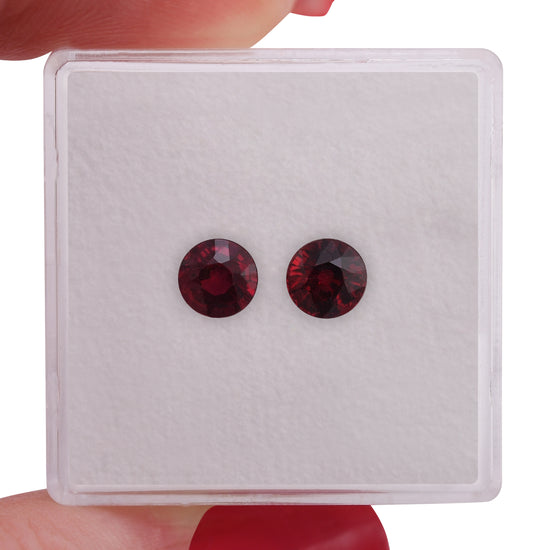 1,29 Karat roter, runder MOZAMBIKANISCHER Rubin