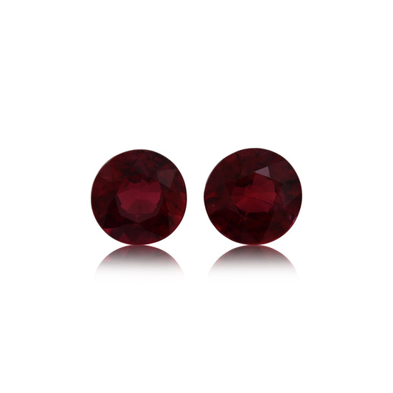 1.23 Carat Red MOZAMBICAN Round Ruby