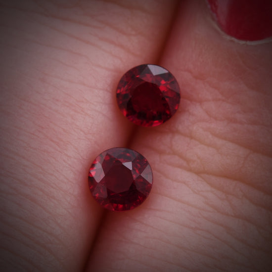 1,19 Karat roter MOZAMBIKANISCHER Rund-Rubin