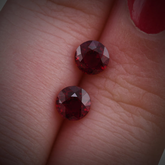 1,34 Karat Roter MOZAMBIQUE-Rundrubin