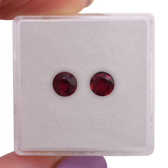 1,16 Karat Roter MOZAMBIKANISCHER runder Rubin