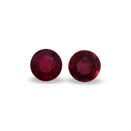 1.25 Carat Red MOZAMBICAN Round Ruby