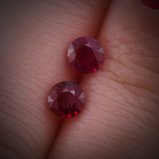 1.10 Karat runder roter MOSAMBIK-Rubin