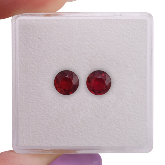 1.20 Carat Red MOZAMBICAN Round Ruby