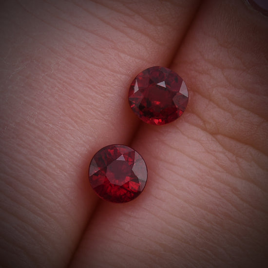 Rubino Tondo del MOZAMBICO Rosso da 1,25 Carati