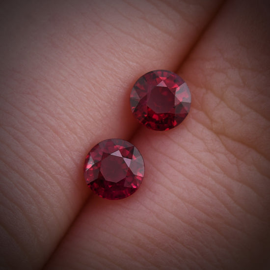 1.22 Carat Red MOZAMBICAN Round Ruby