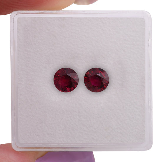 1.22 Carat Red MOZAMBICAN Round Ruby