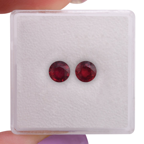 Rubino Rosso MOZAMBICANO Rotondo da 1.10 Carati