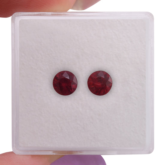 Rubino Rotondo MOZAMBICANO Rosso da 1,26 Carati