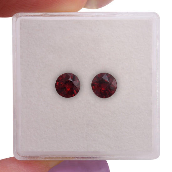 Rubino rotondo rosso del Mozambico da 1,19 carati