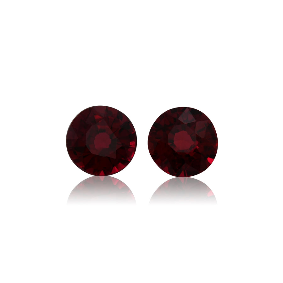 1.19 Carat Red MOZAMBIQUE Round Rubies