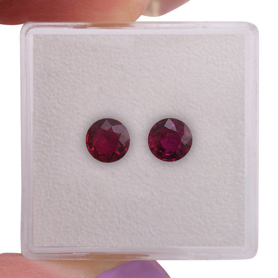 Rubino Mozambicano Rosso Rotondo da 1,45 Carati