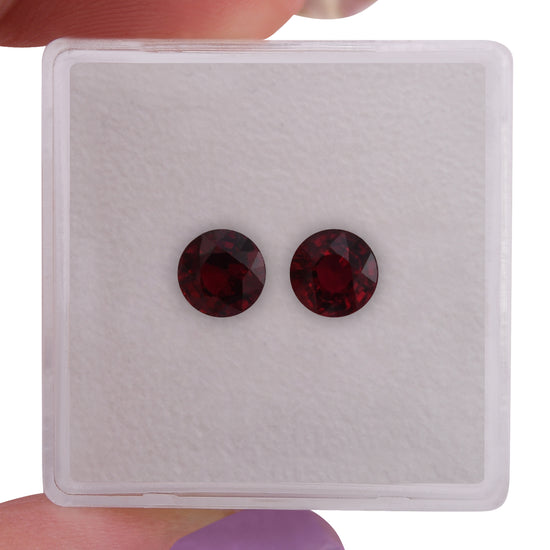 Rubino rotondo rosso del MOZAMBICO da 1,62 carati