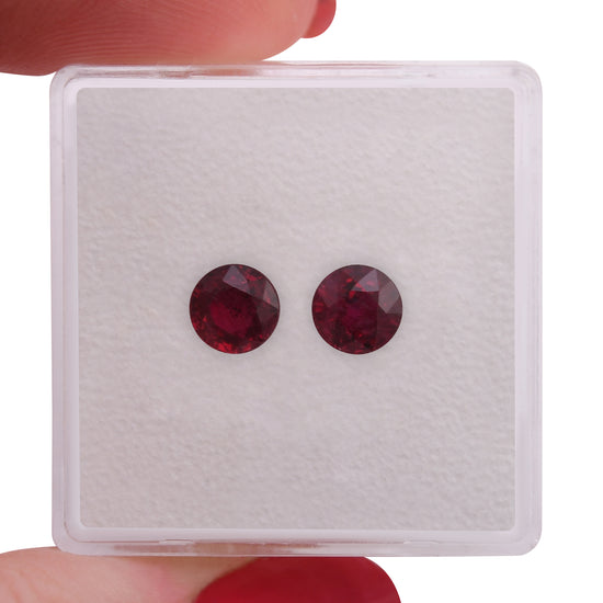 Rubino Tondo Mozambicano Rosso da 1,49 Carati