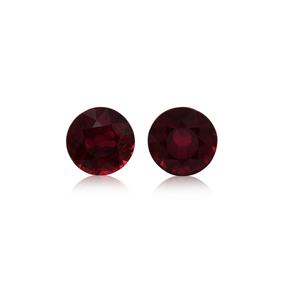 2.05 Carat Red MOZAMBIQUE Round Rubies