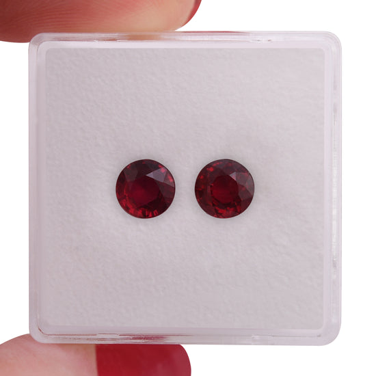 Rubino Rosso Rotondo del MOZAMBICO da 1,77 Carati