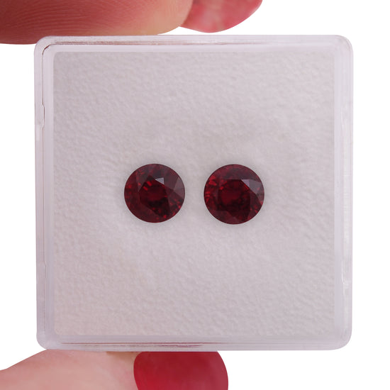 Rubino Tondo del MOZAMBICO Rosso da 2,08 Carati