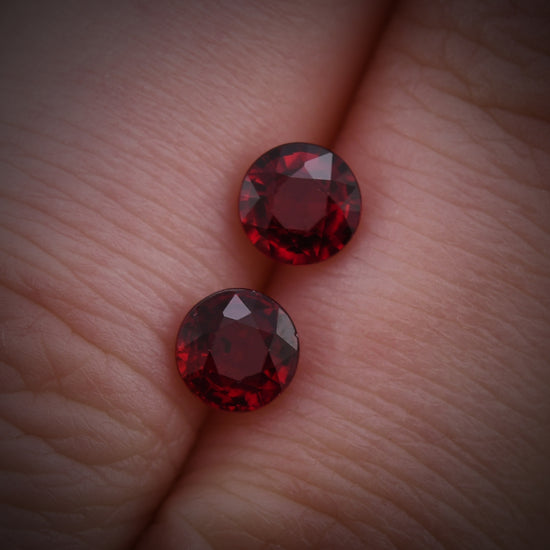 Rubino Rosso rotondo del MOZAMBICO da 1,55 carati
