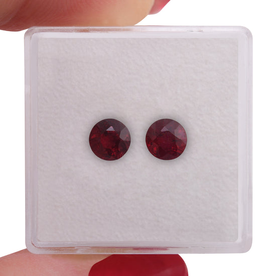 Rubino Tondo del MOZAMBICO Rosso da 1,42 Carati