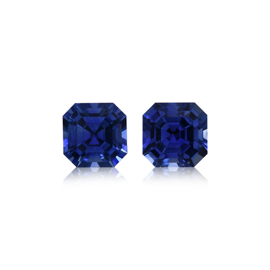 0.80 Carat Blue SRI LANKAN Sq. Emerald Sapphire
