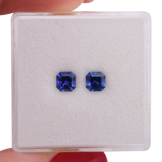 Zaffiro Smeraldo Blu di SRI LANKA, taglio quadrato, 0.80 Carati