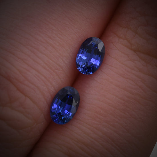 Zaffiro Blu Ovale SRI LANKA da 1,08 Carati