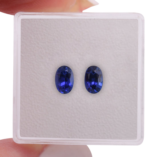 1,23 Karat Blauer SRI LANKAN Oval-Saphir