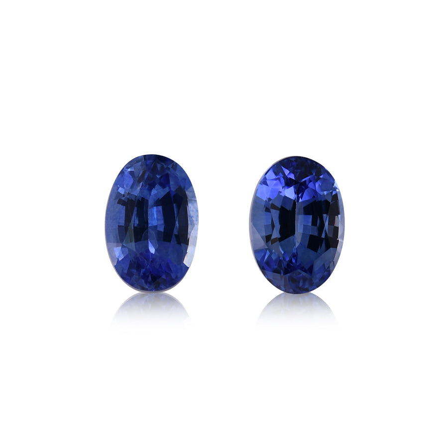 1,63 Karat blauer SRI LANKAN Oval-Saphir