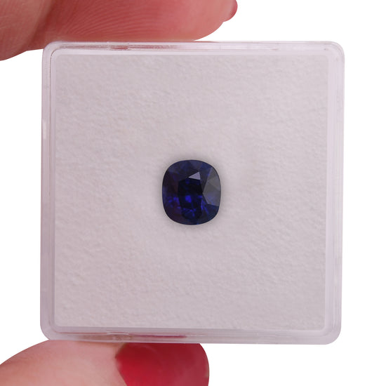 1.32 Carat Blue SRI LANKAN Cushion Sapphire
