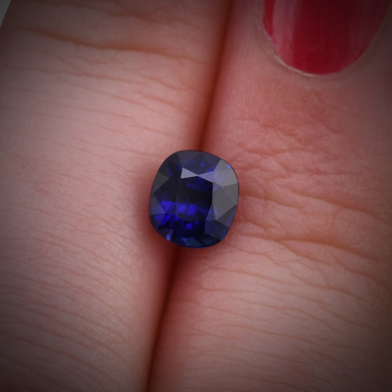 1.32 Carat Blue SRI LANKAN Cushion Sapphire