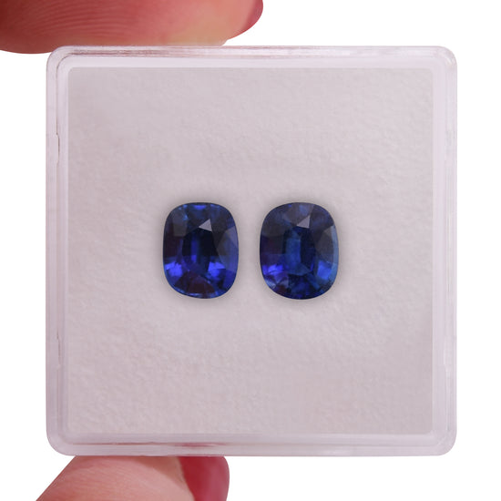 2.19 Karat blauer sri-lankischer Kissen-Saphir