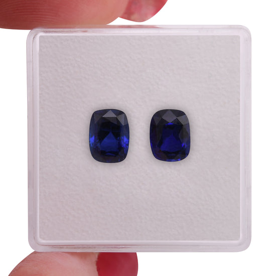 2,22 Karat blauer sri-lankischer Kissensaphir