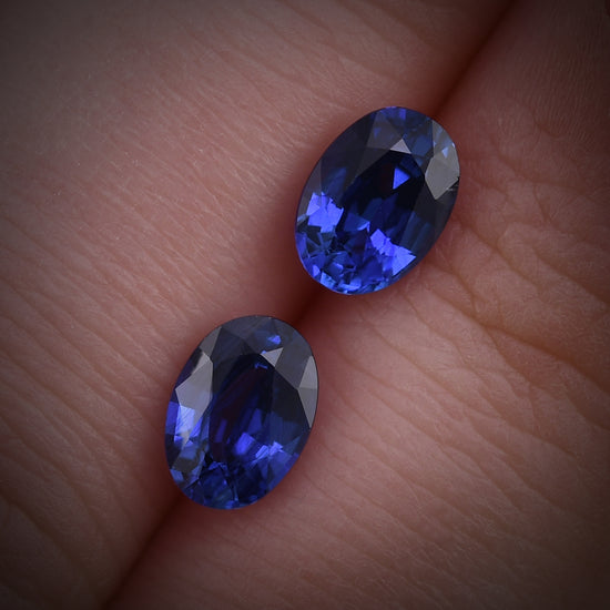 2,20 Karat blauer SRI LANKAN Oval-Saphir