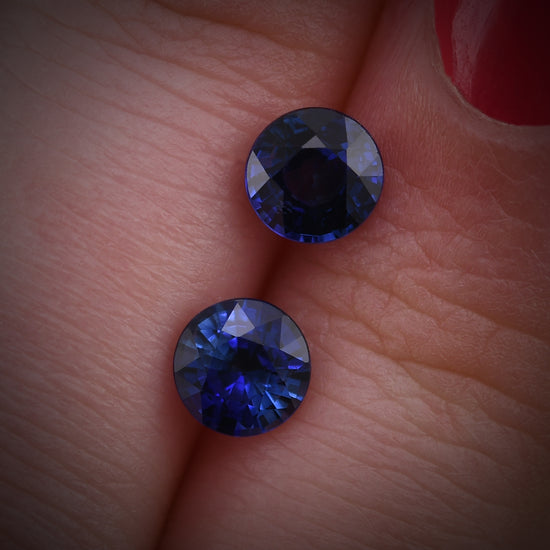 1,98 Karat Blauer SRI LANKAN Runder Saphir