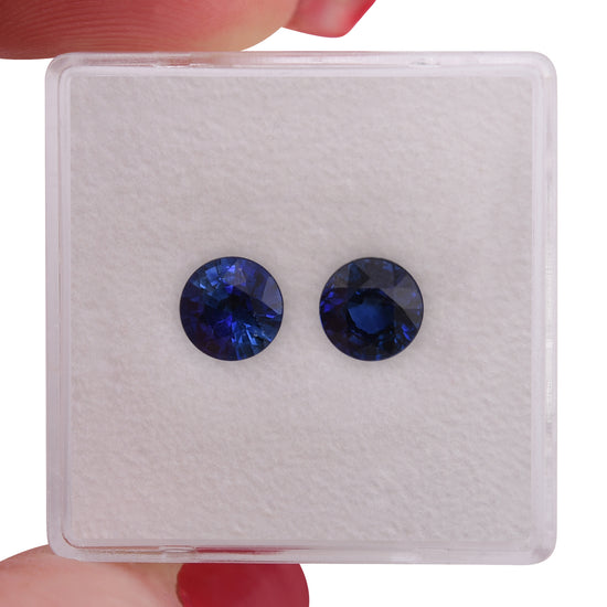 1,98 Karat Blauer SRI LANKAN Runder Saphir