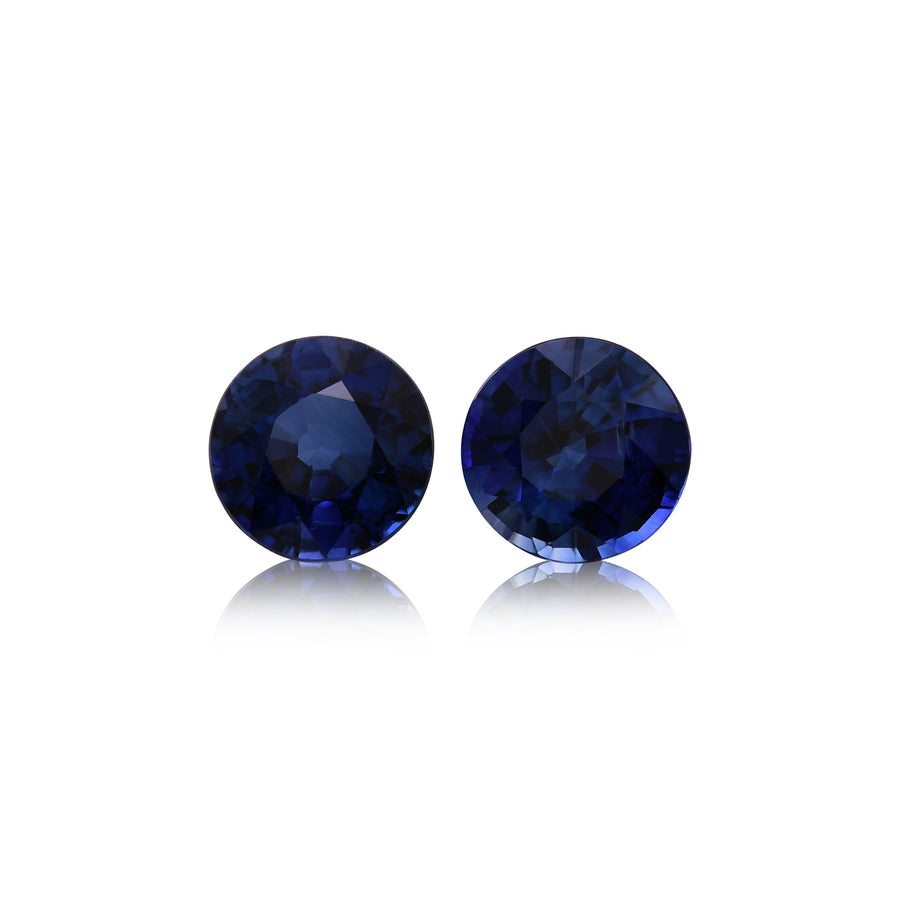 Zaffiro rotondo blu dello SRI LANKA da 1,98 carati