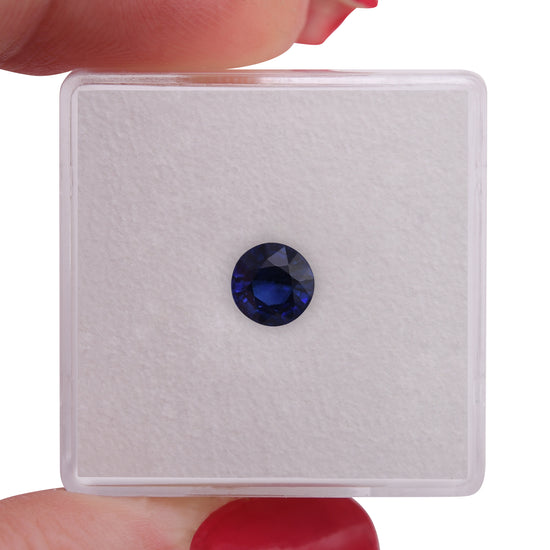 0.90 Carat Blue SRI LANKAN Round Sapphire