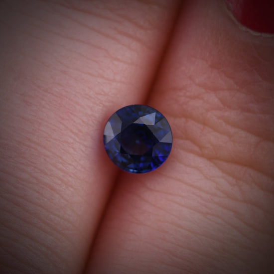 0.90 Carat Blue SRI LANKAN Round Sapphire