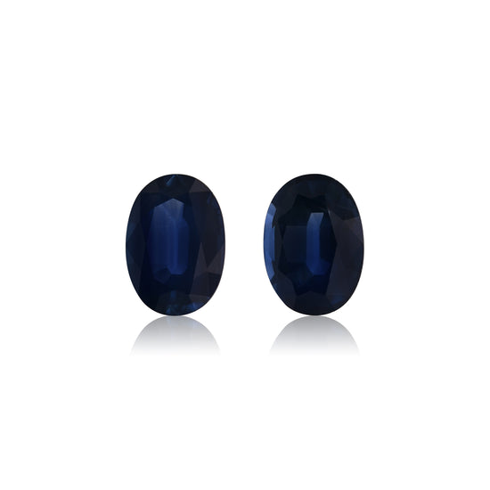 2,07 Karat Blauer THAI Oval Saphir