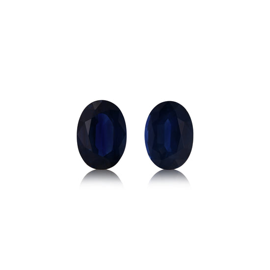 1,61 Karat blauer thailändischer ovaler Saphir