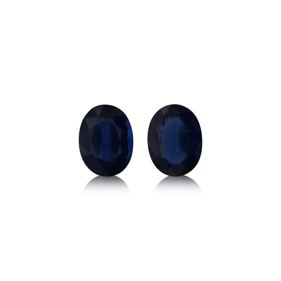 2.72 Karat blauer THAI Oval-Saphir