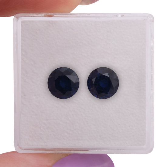 3.06 Carat Blue THAI Round Sapphire