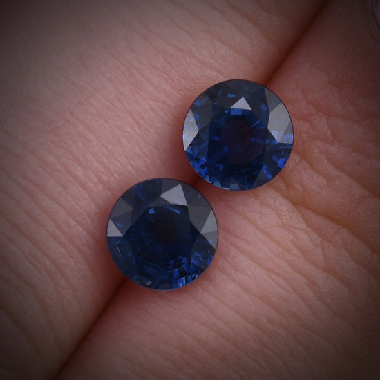 2.74 Carat Blue THAI Round Sapphire