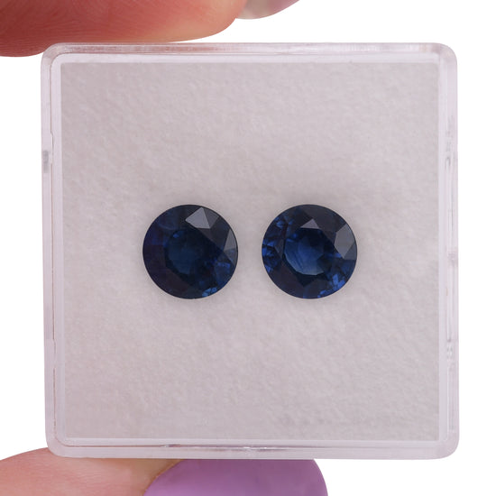 2.74 Carat Blue THAI Round Sapphire