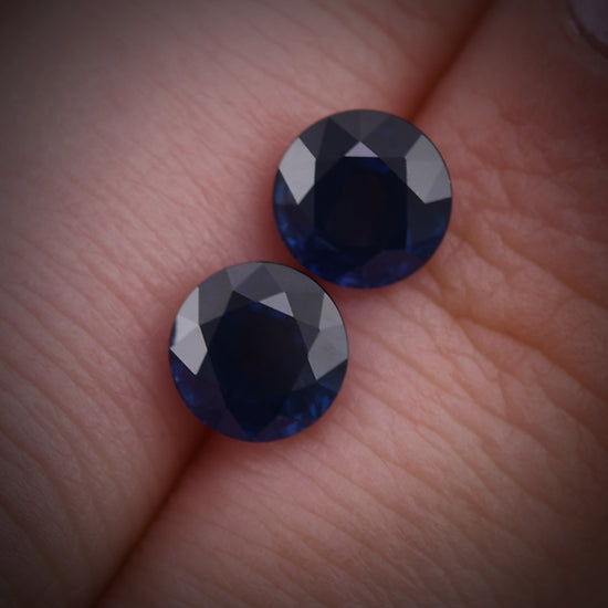 3.06 Carat Blue THAI Round Sapphire