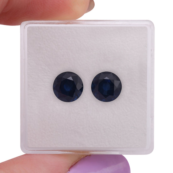 3.06 Carat Blue THAI Round Sapphire